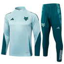 Conjunto Cruzeiro Ziper Curto Treino Azul Claro
