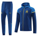 Conjunto Olympique de Marseille Zíper Longo Azul